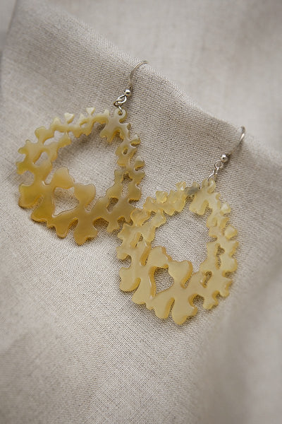 Floral Hoop Earrings