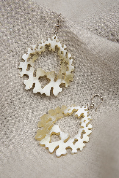 Floral Hoop Earrings